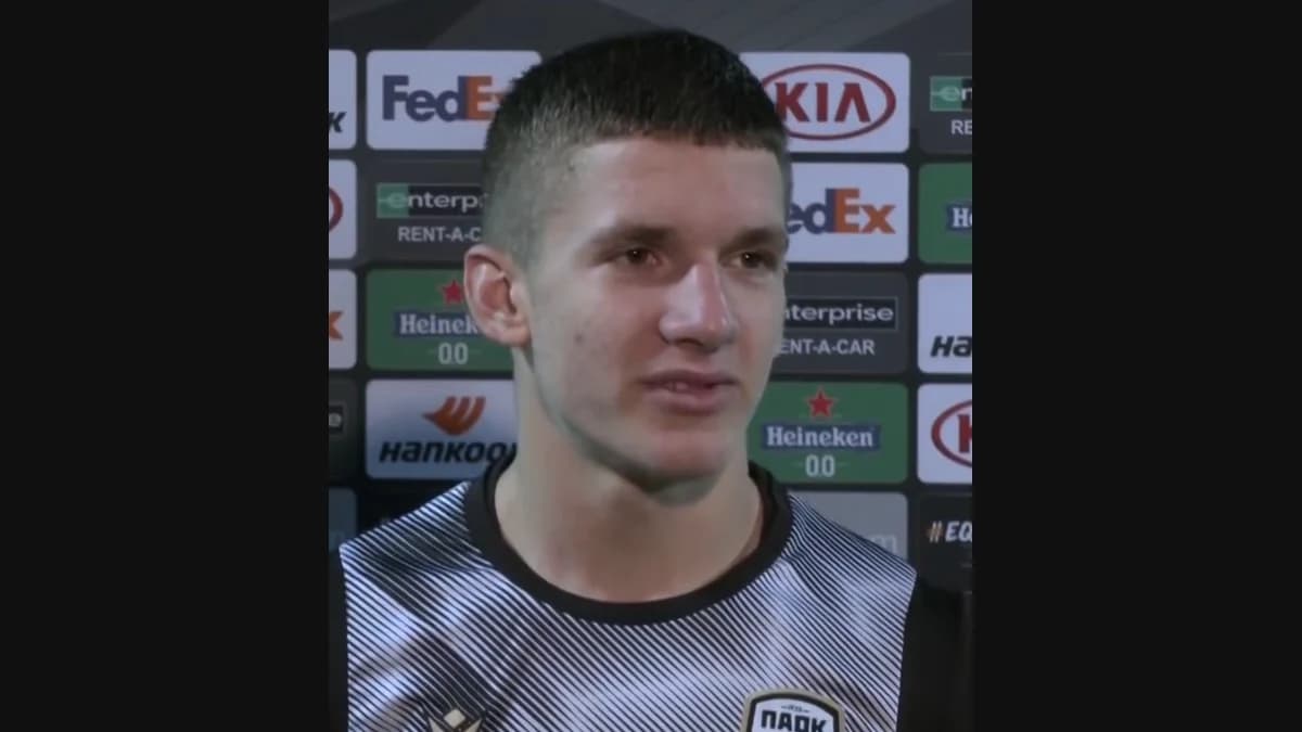 Christos Tzolis speaking in a PAOK interview in 2020