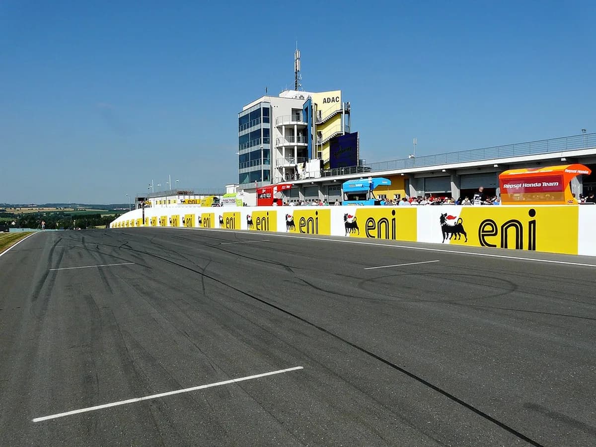 MotoGP rider on track during a Grand Prix weekend